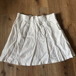 Tommy Bahama New‎ White Linen Cotton Mini Skirt Size Small- Large